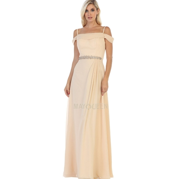 ROSE BURGUNDY MAUVE BLUE CHAMPAGNE MOTHER OF THE BRIDE GROOM GOWN - Picture 9 of 9